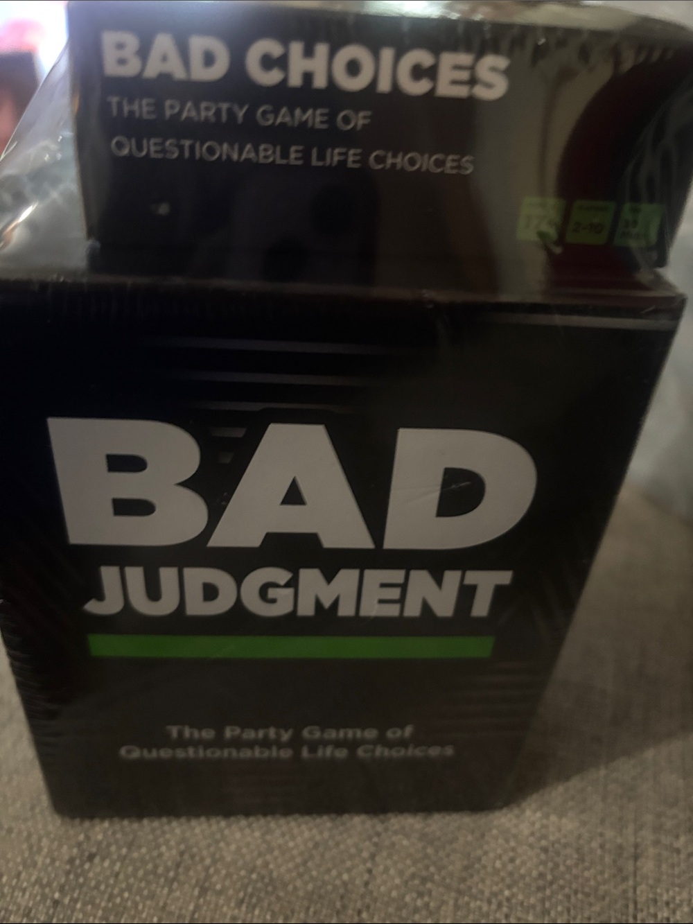 Bad Judgment Party Game - Black